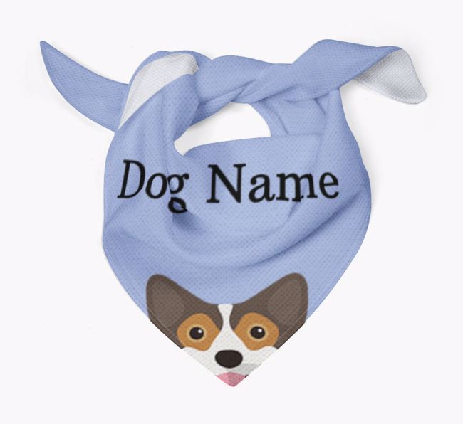 Personalised Dog Bandana with Peeking Yappicons for {dogsName}